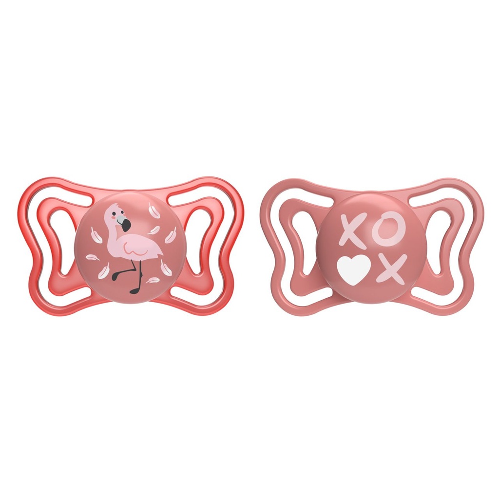 Soother Physio Light Girl Sil (6-16) 2Pcs  1-42