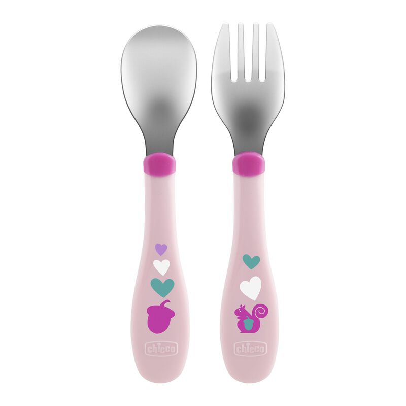 Spoon Metal Cutlery (+18M) Neutra Pink 1-71