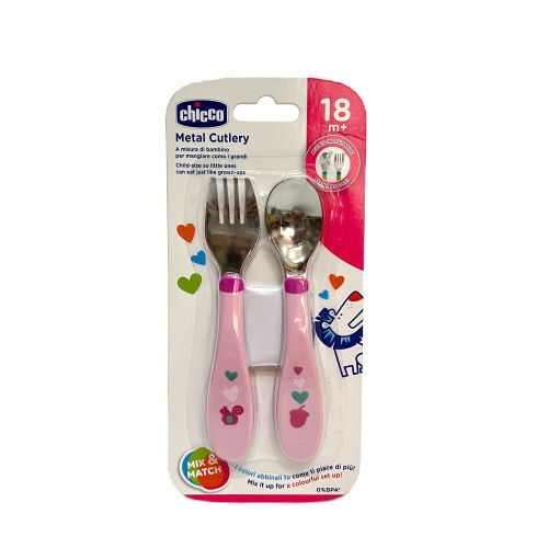 Spoon Metal Cutlery (+18M) Neutra Pink 1-71