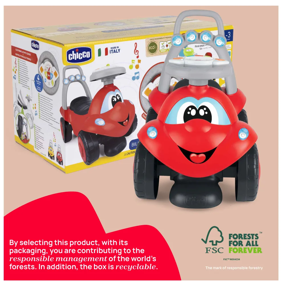 TOY BILLY WALK&RIDE RED 1-792 