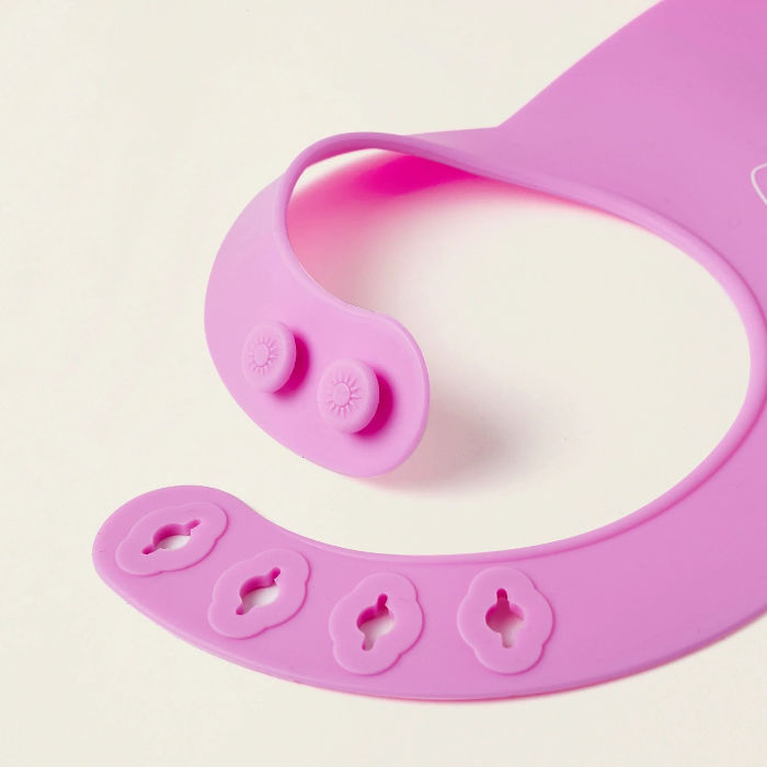 Bib Silicon Feeding Set - Pink 1-330