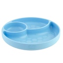 Silicone Divided plate Blue 12M+ 1-375