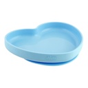 Silicone Heart plate Blue 9M+ 1-373