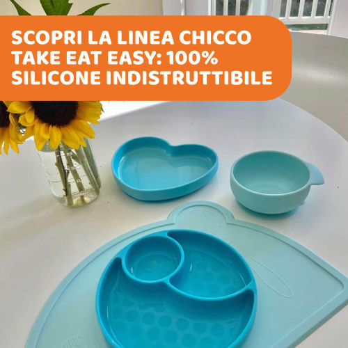 Silicone Heart plate Blue 9M+ 1-373