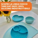 Silicone Heart plate Blue 9M+ 1-373