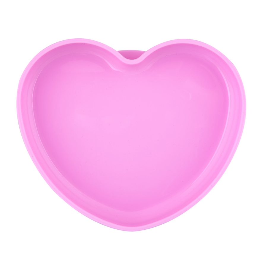 Silicone Heart plate pink 9M+ 1-372