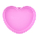 Silicone Heart plate pink 9M+ 1-372