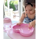 Silicone Heart plate pink 9M+ 1-372