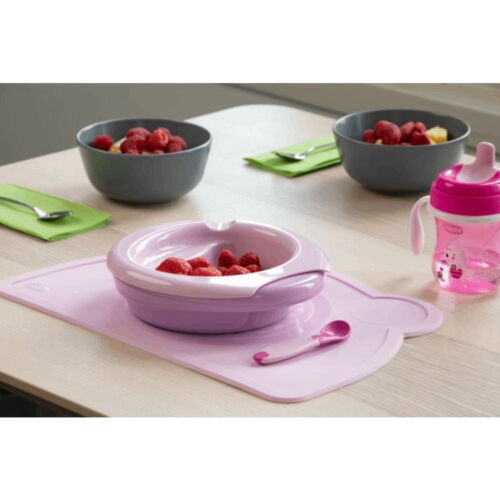 Silicone Place plate pink 18M+ 1-376
