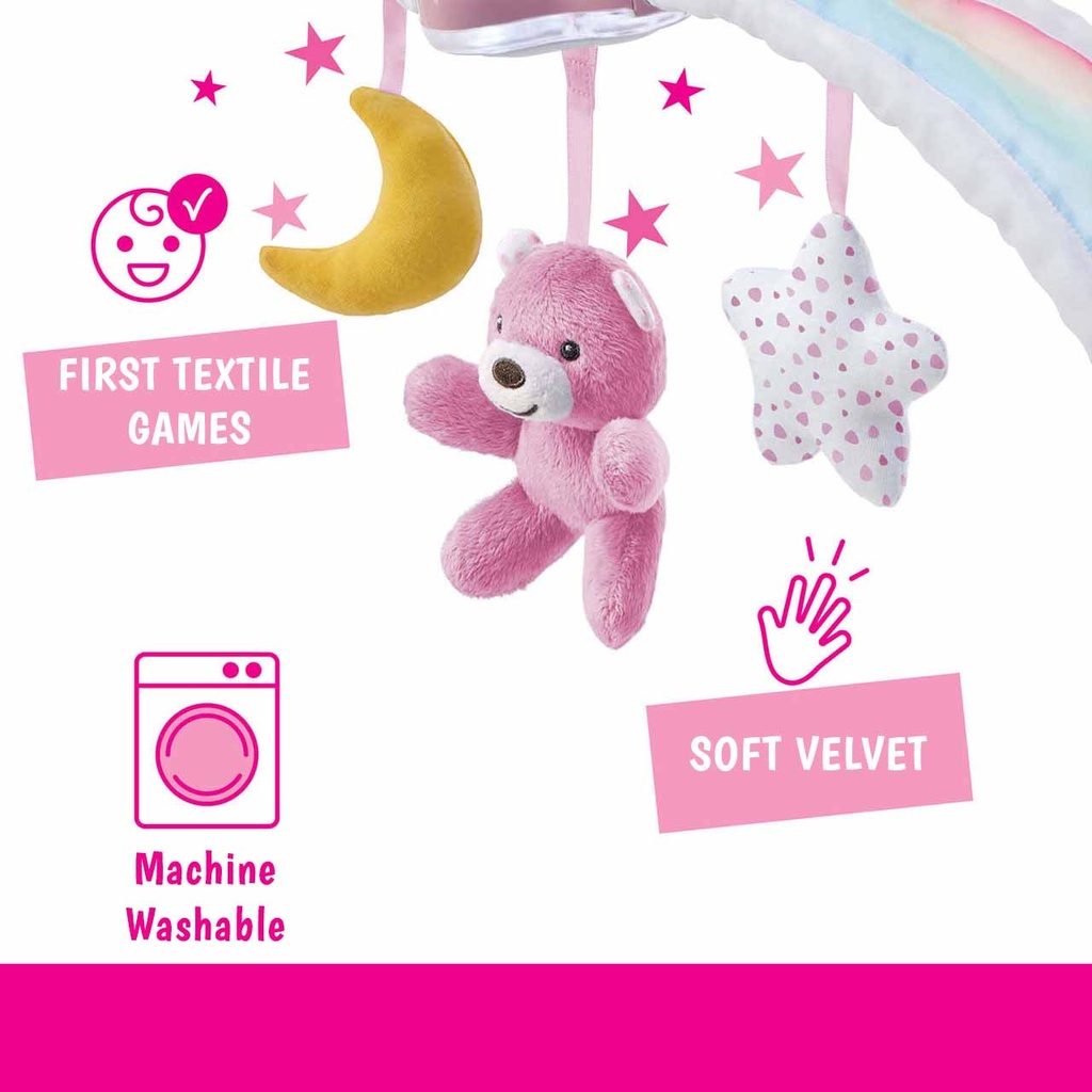 TOY FD RAINBOW BED ARCH PINK 1-732