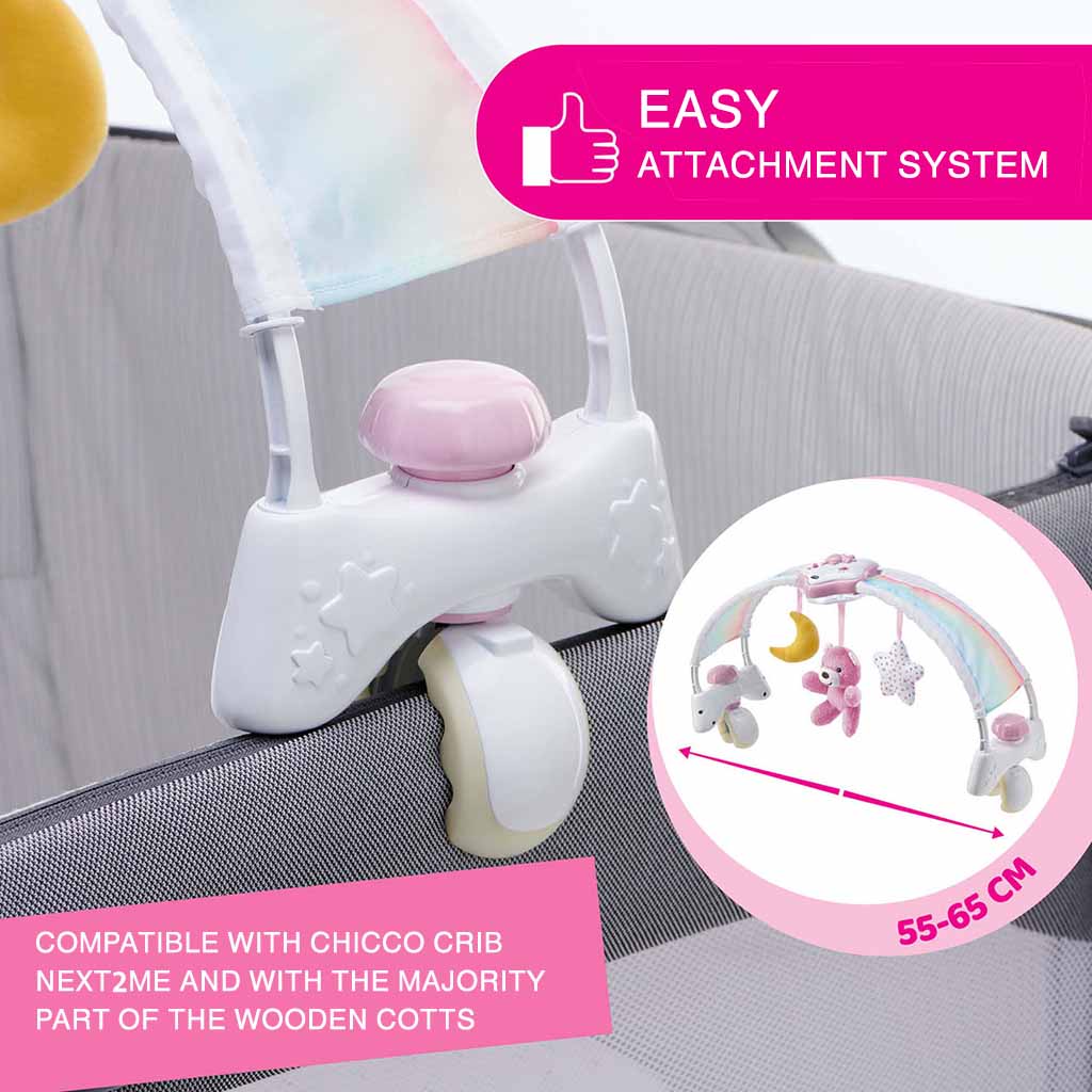 TOY FD RAINBOW BED ARCH PINK 1-732