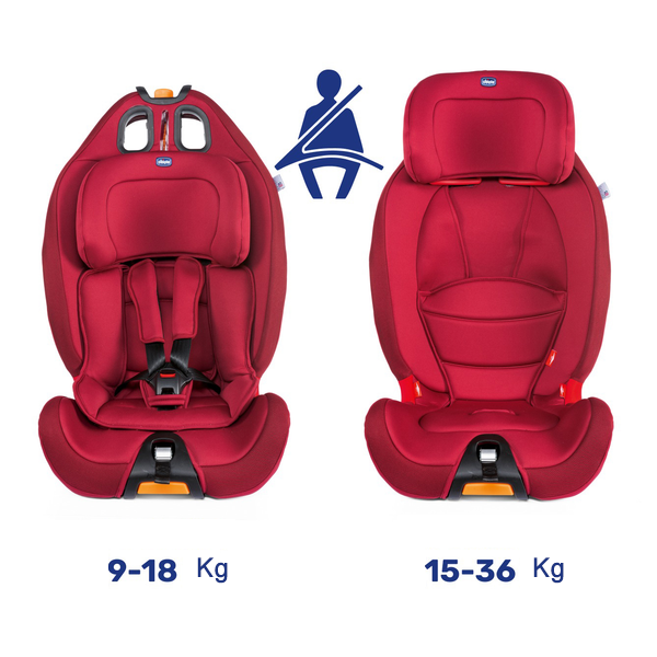 CarSeat Gro-up 123 (9-36) kg Red 2-167 