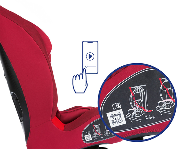 CarSeat Gro-up 123 (9-36) kg Red 2-167 