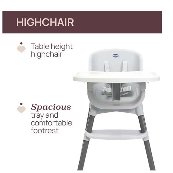 Home High Chair (Zest) Moon Grey 2-56