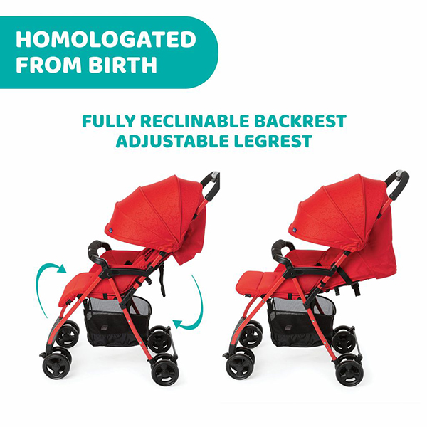 Stroller Ohlala3 Red 2-34 
