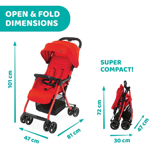 Stroller Ohlala3 Red 2-34 