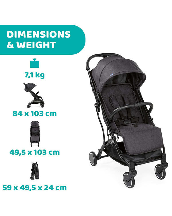 Stroller Trolleyme stone Black 2-18 
