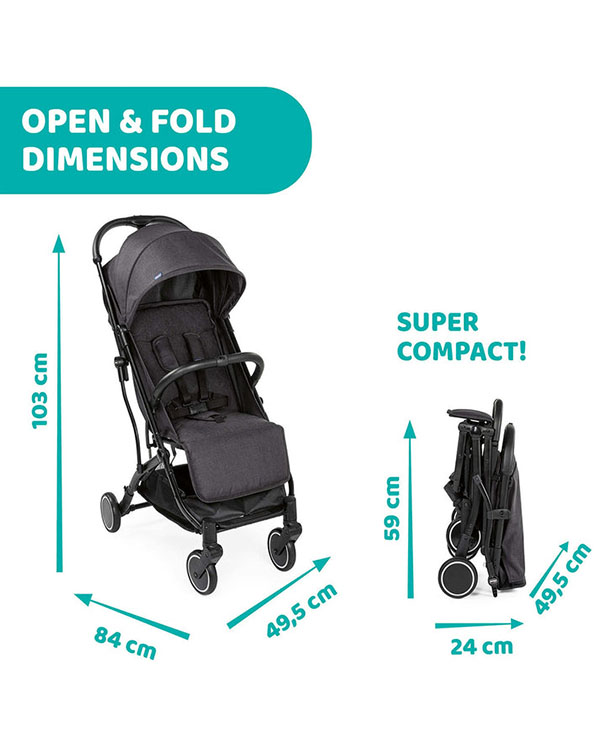 Stroller Trolleyme stone Black 2-18 