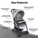 Stroller Simplicity plus top Gray 2-6  
