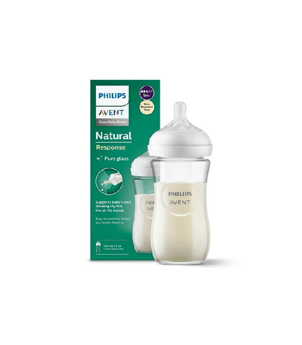 رضاعة نجرل 240 مل زجاج(الشكل الجديد)