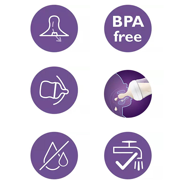 حلمة نجرل مزدوج حديث الولادة قطره صغيره (الشكل الجديد) 