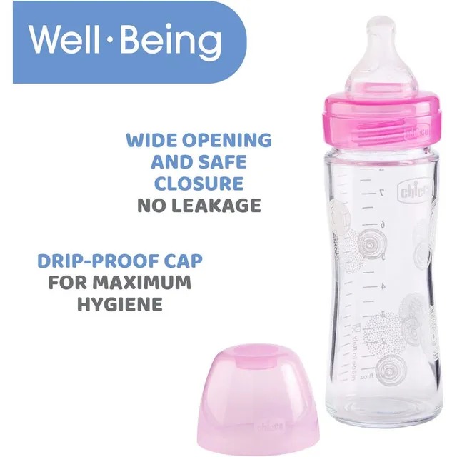 Bottle Glass 240ML (WB) Pink  23