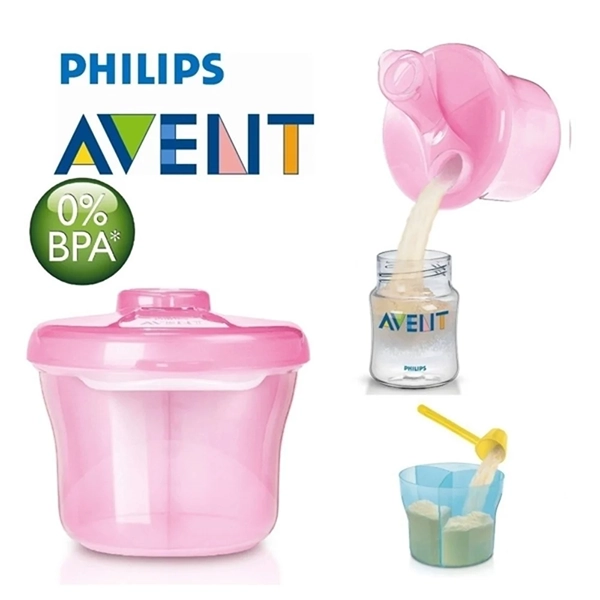 حافظة حليب وردي