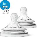 Natural 125ml Double Anti-Colic White Feeding Bottle (New Shape)