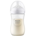 Natural feeding bottle 260ml single white (new shape)
