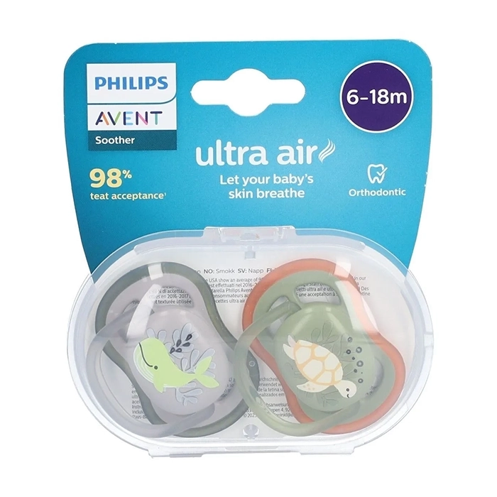 Soother 6-18m Dolphin and Turtle