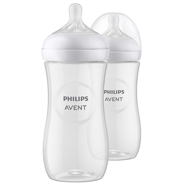 Natural Double Feeding Bottle 330ml  (New Shape)
