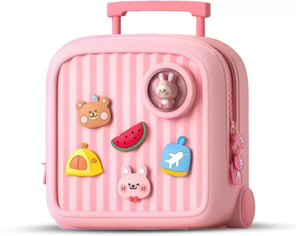 RUBBER BAG BACK BIG (SQUARE YELLOW&PINK) 32225 koool