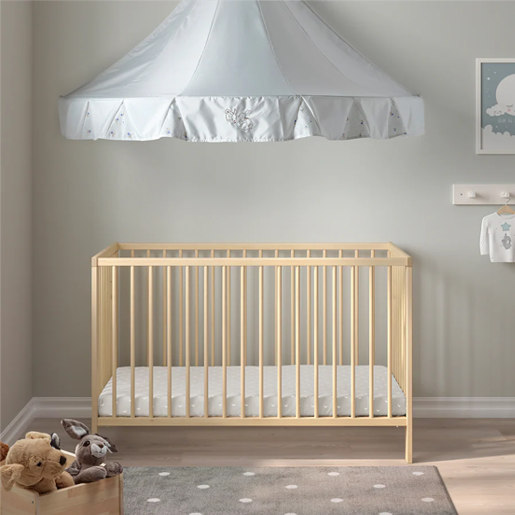 Ikea Wooden Bed (F60B) Mat(120*60)