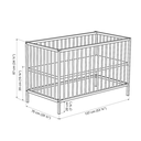 Ikea Wooden Bed (F63A) Mat(132*70)