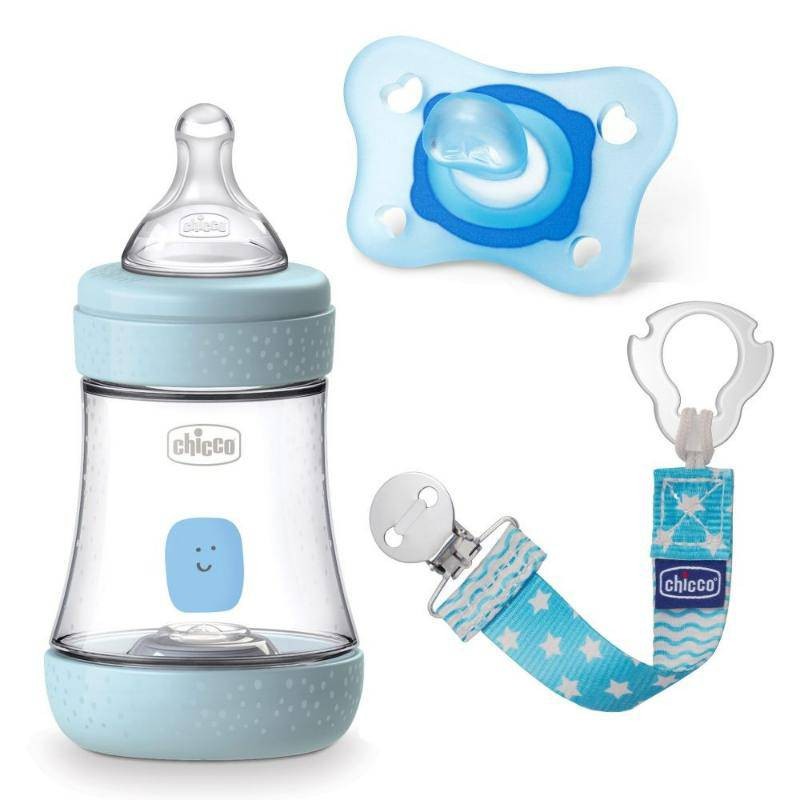 Gift Set  Boy (Pefect5 150ML+ Soother + Chain ) 226
