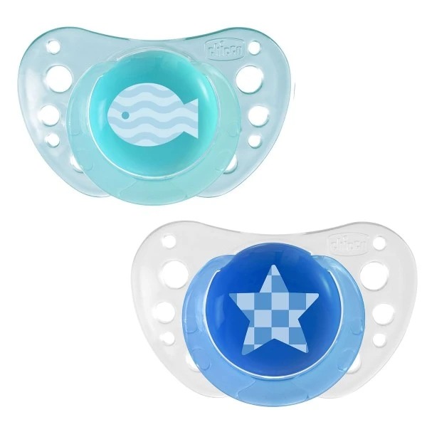 Soother Ph.Air Boy Sil (6-16) 2Pcs B  44