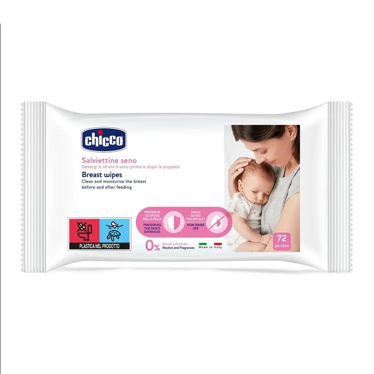 Chicco - Cleansing Breast Wipes 72pcs 1-185