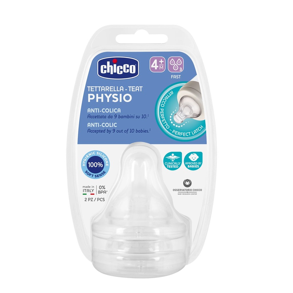 Chicco - Teats (PE+Perfect5) Fast (2Pcs) 1-502