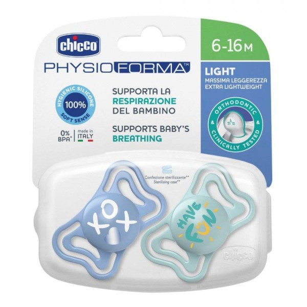 Soother Physio Light Boy Sil (6-16) 2Pcs1-43