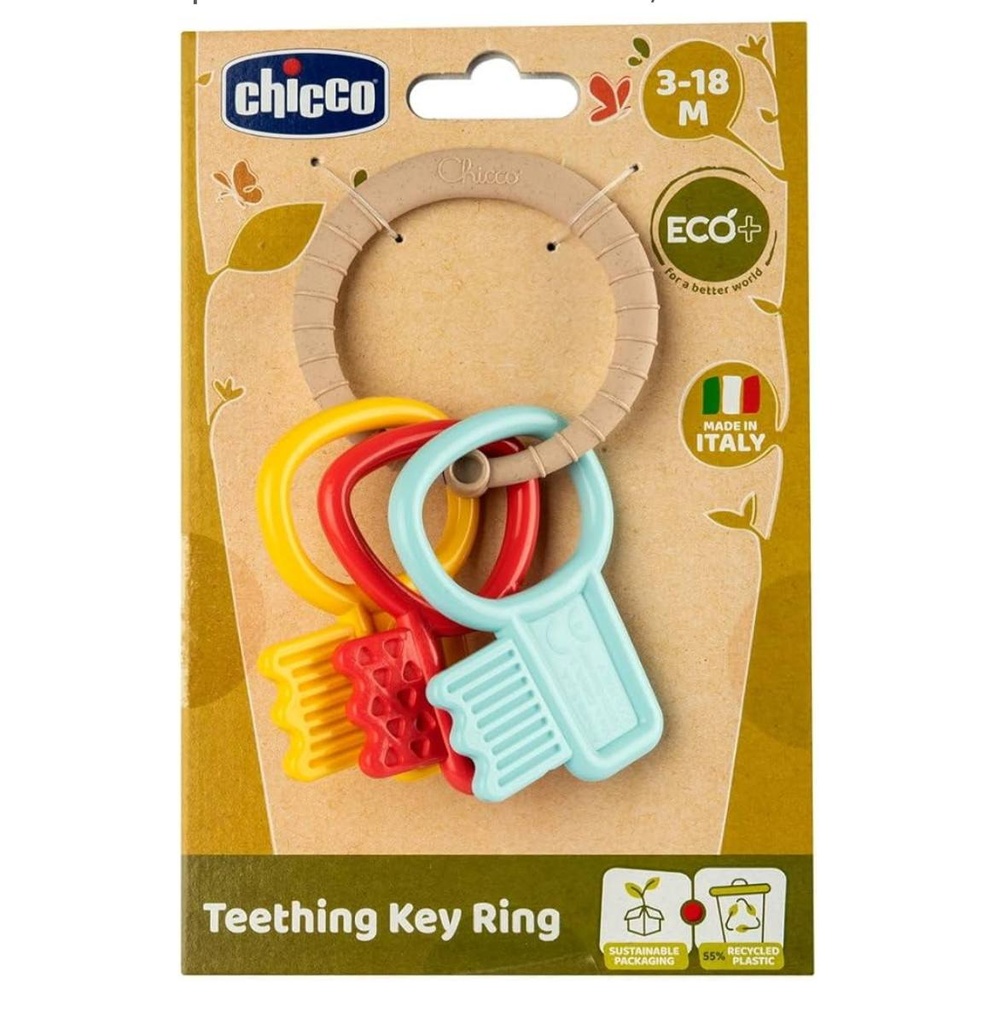 TOY TEETHING KEY RING RATTLE ECO+ 3  1-777 