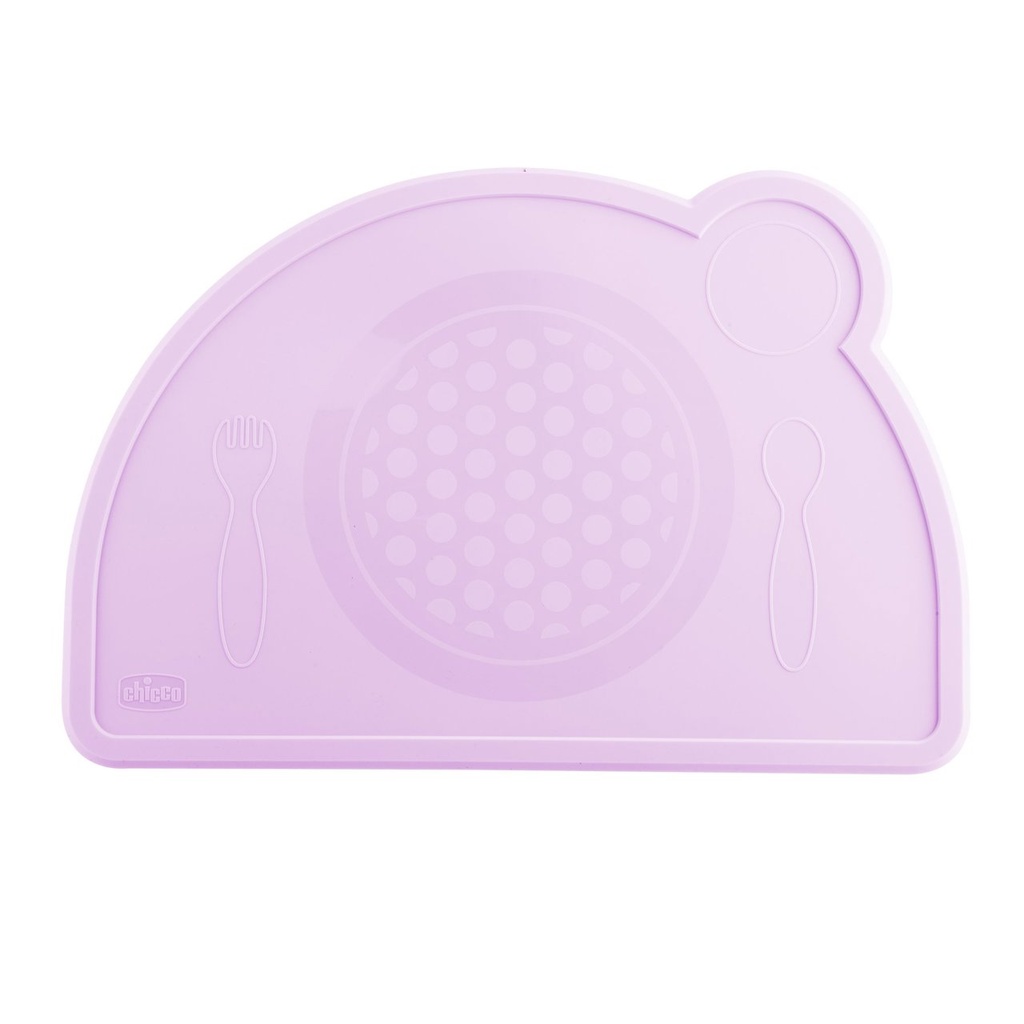 Chicco - Silicone Place plate pink 18M+ 1-376