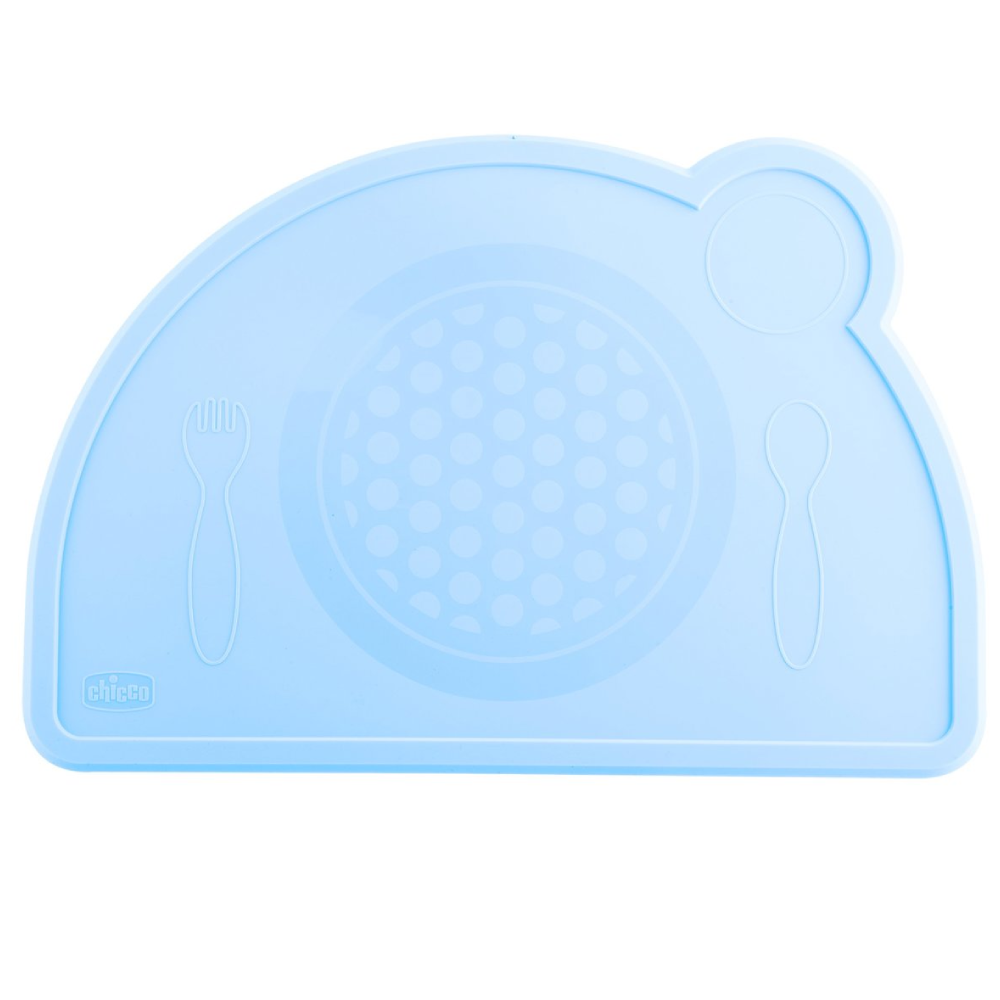 Chicco - Silicone Place plate Blue 18M+ 1-379
