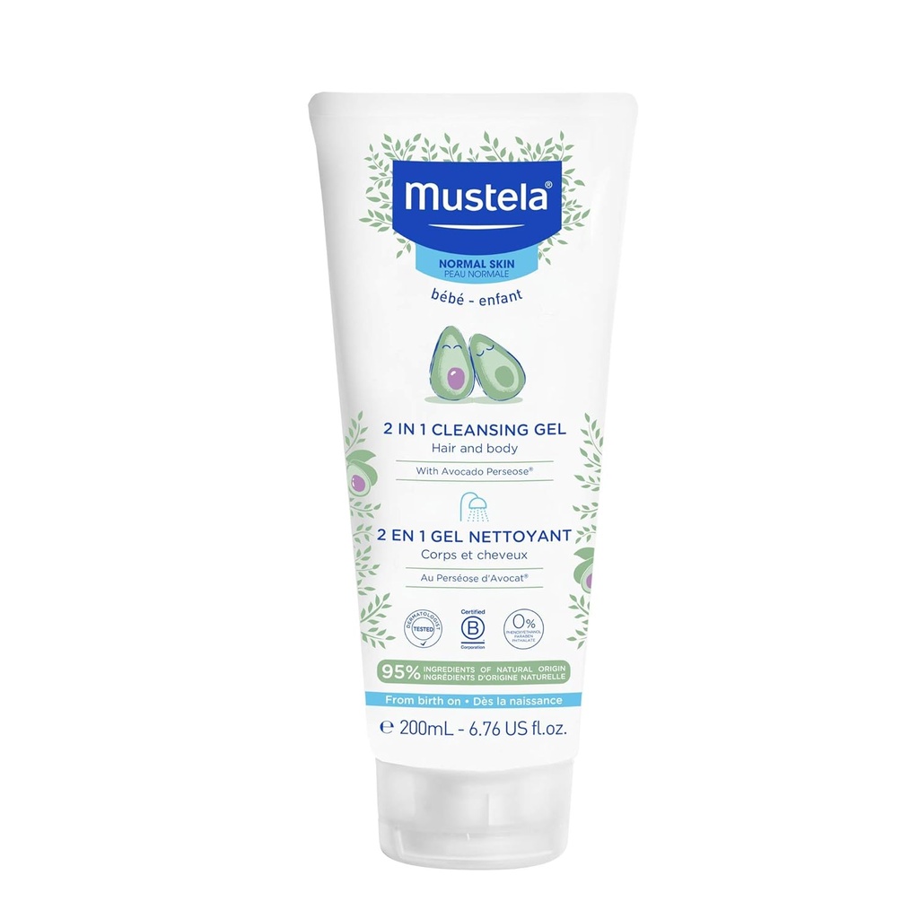 8-805  (Mustela 2in1 Cleansing Gel (200ml