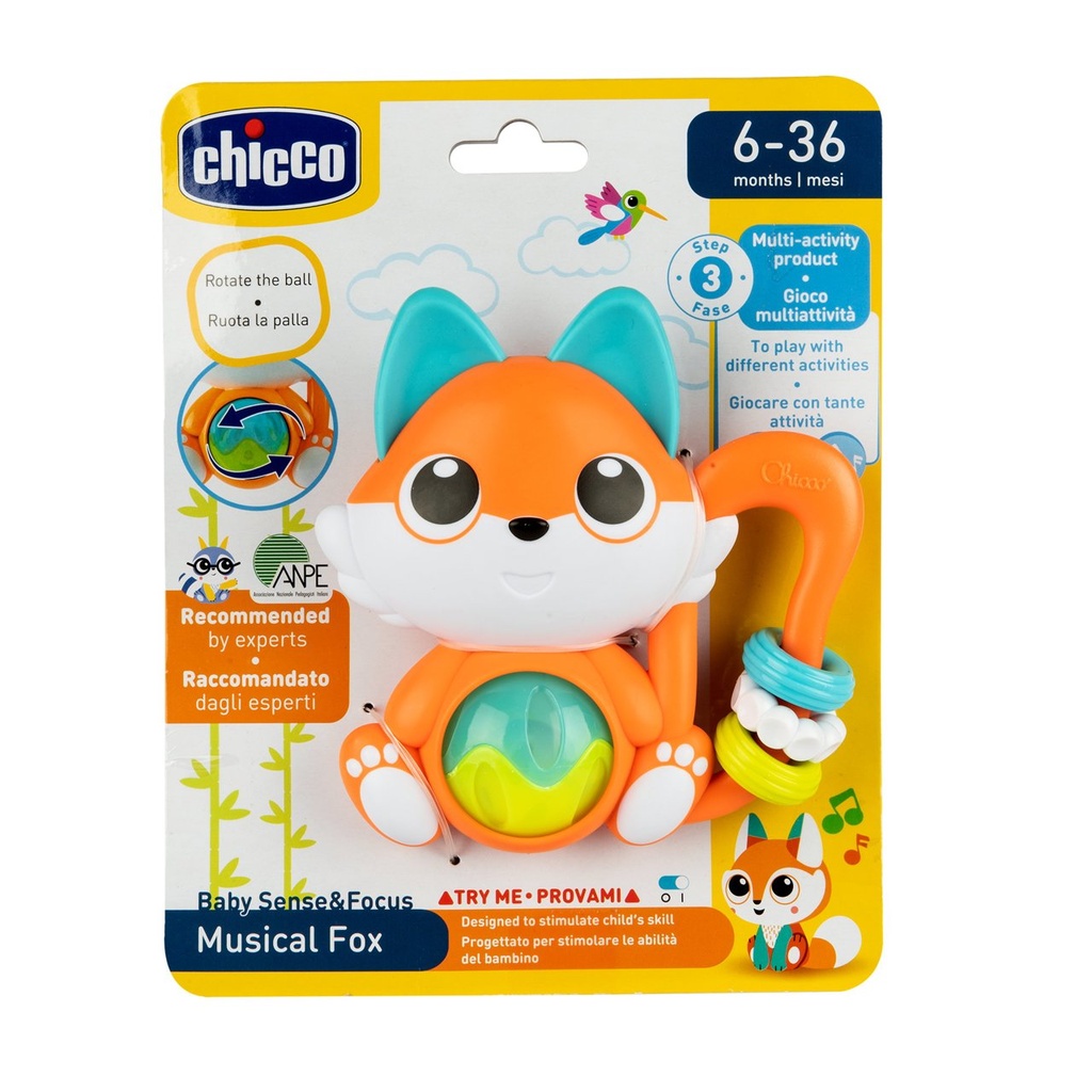 Chicco - TOY BS MUSICAL FOX RATTLE 1-3003