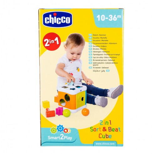 Chicco - TOY S2P 2IN1 SORT&BEAT CUBE 1-780