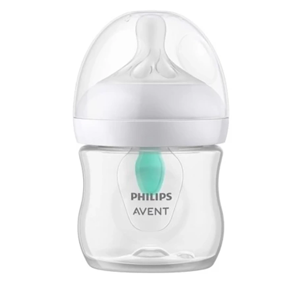 Philips Avent - Natural 125ml White Anti-Colic Feeding Bottle (New Shape)