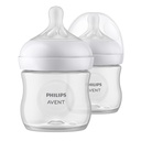 Philips Avent - Natural 125ml Double White Feeding Bottle (New Shape)