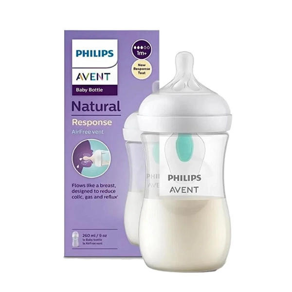 Philips Avent - Natural Anti-Colic Elephant Bottle 260ml (New Shape)