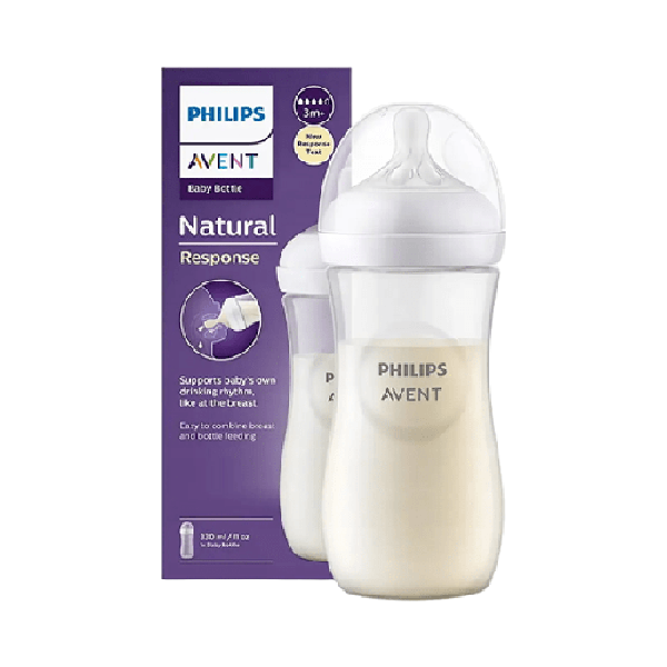 Philips Avent - Natural Single White Feeding Bottle 330ml (New Shape)