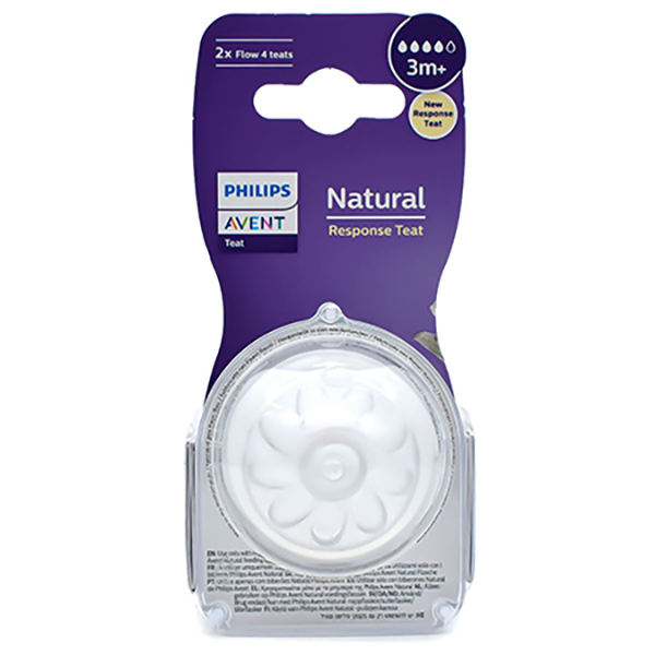 Philips Avent - Natural Double Nipple +3/4 Drops (New Shape)
